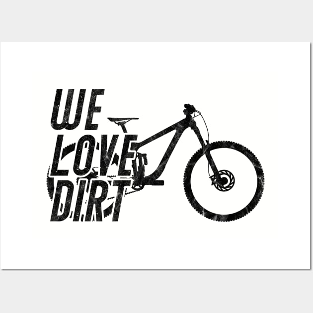 mountain bike cycling biking gift mtb cyclist Wall Art by TheOutdoorPeople